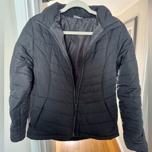 Black puffer jacket
